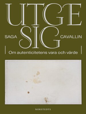 cover image of Utge sig
